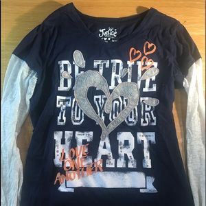 Justice long sleeve T-shirt navy